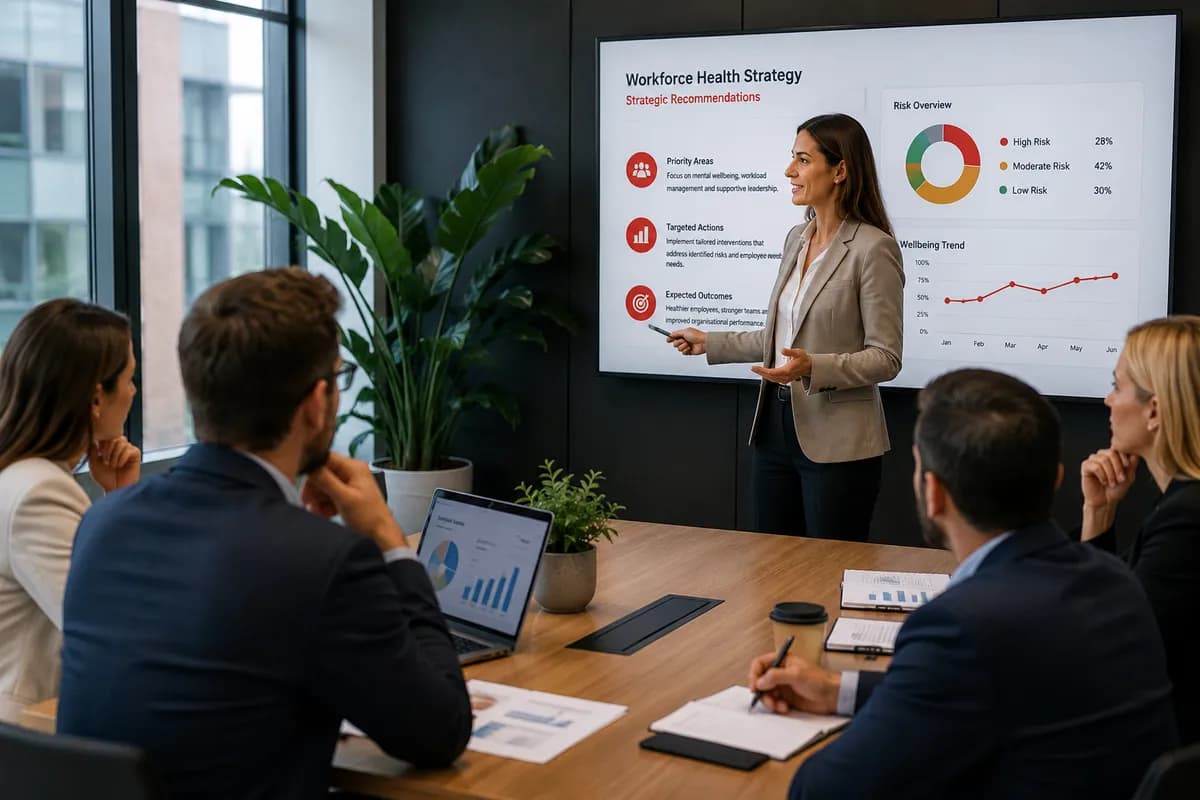 Strategic workplace health planning and recommendations