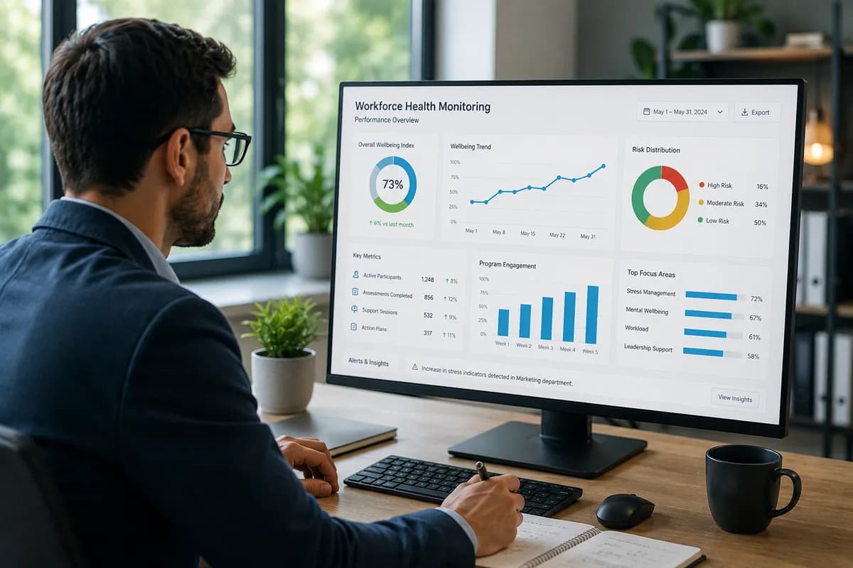 Monitoring workforce health and organisational performance